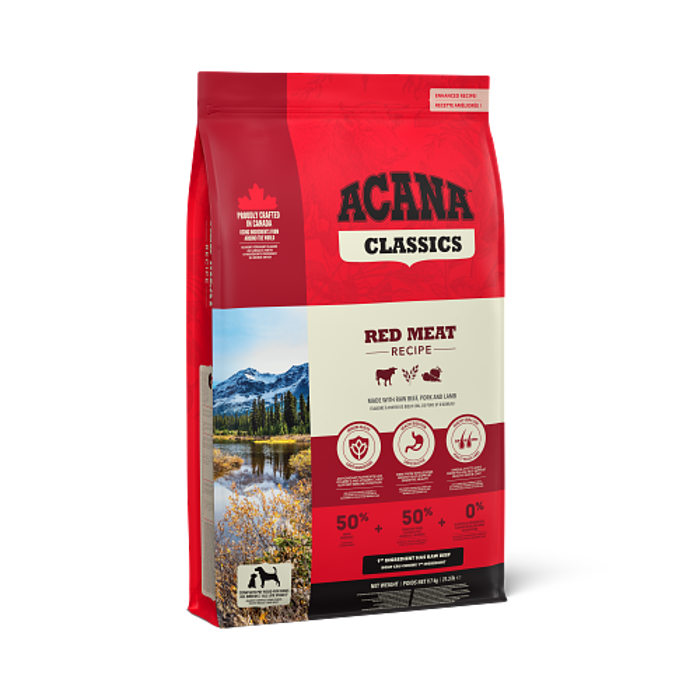 Acana Classic Red Meat Xira Trofi Skulou me Kokkino Kreas 2kg